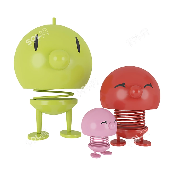 Iconic Hoptimist Figure Set 3D model image 2