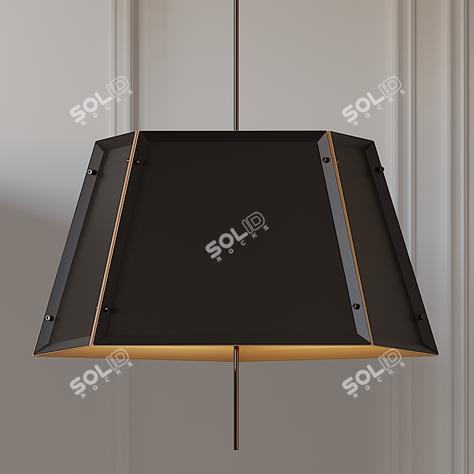 Title: Penta S-30 Bover Pendant Light 3D model image 1