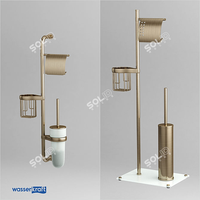 Multifunctional Toilet Rack 3D model image 1