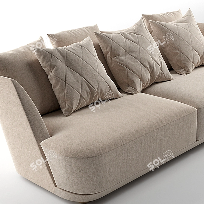 Alberta Audrey Sofa: Elegant Design, Superior Comfort 3D model image 2