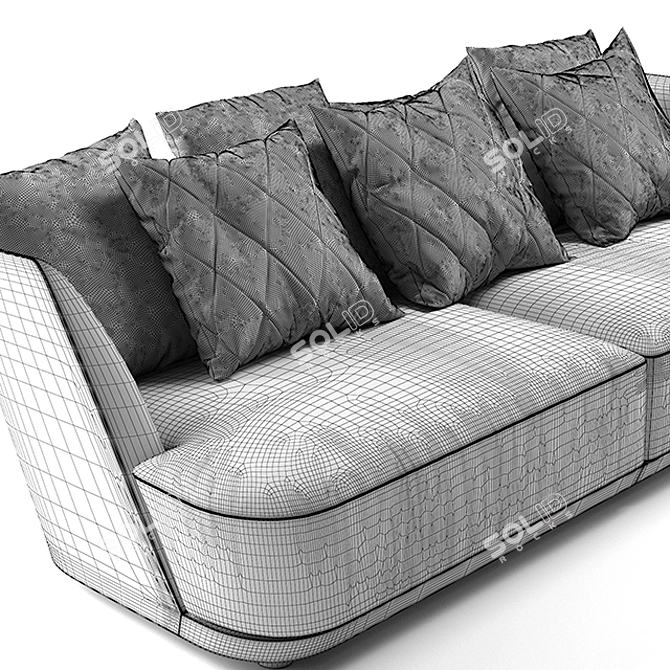 Alberta Audrey Sofa: Elegant Design, Superior Comfort 3D model image 3