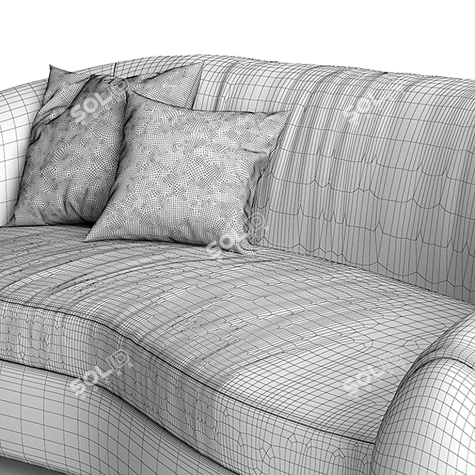 Arctic Vibes Polar Bear Sofa 3D model image 3