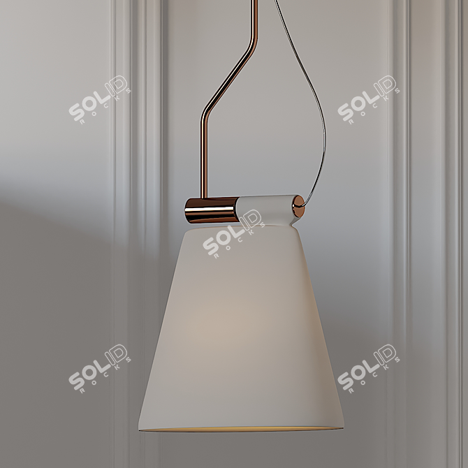 Modern B.LUX Cone Pendant Light 3D model image 2