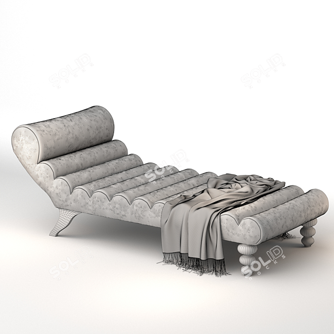 Luxury RH Chaise Arm: Unmatched Elegance 3D model image 3