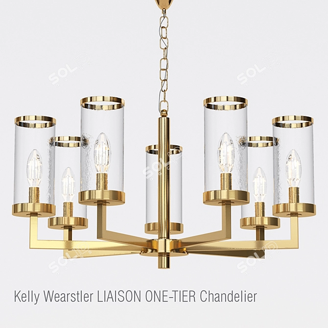 Elegant Liaison Chandelier by Kelly Wearstler 3D model image 1