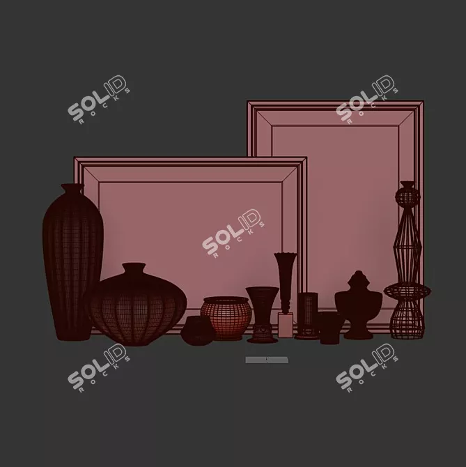 3D Decor Set: Max & FBX Formats Available 3D model image 2