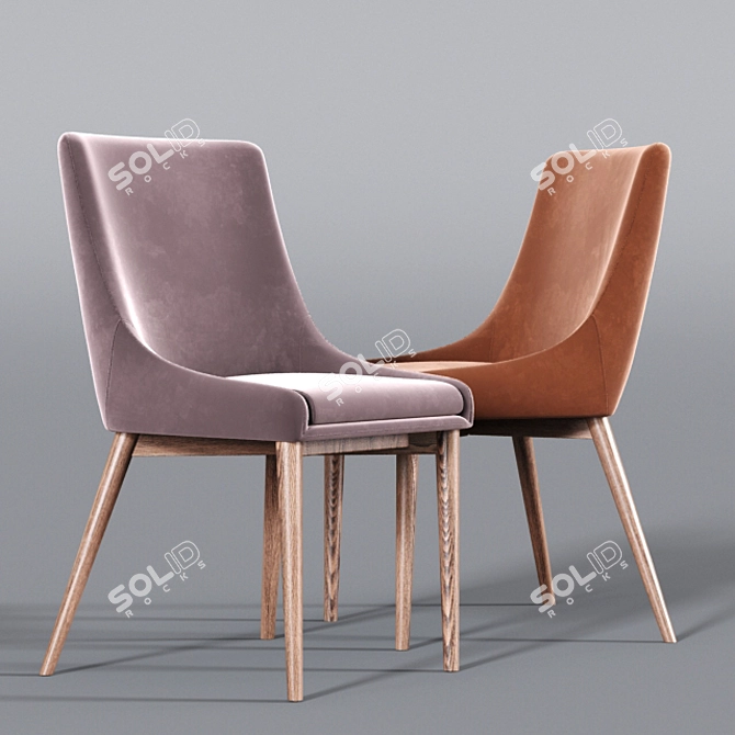 Elegant Blaisell Dining Set 3D model image 2