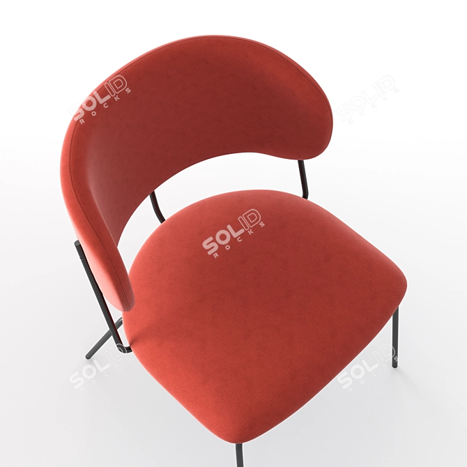 NIKITA Softline Lounge Chair with Less Coffee Table 3D model image 3