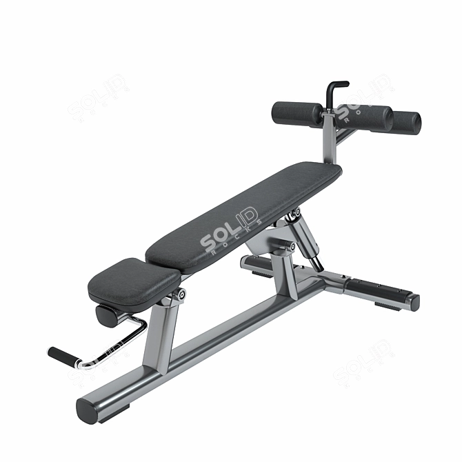 Versatile Adjustable Ab Bench | Life Fitness 3D model image 1