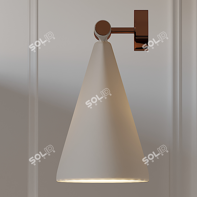  Elegant B.LUX Cone Wall Sconce 3D model image 2