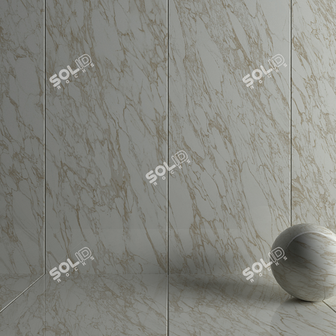 Marvel Royal Calacatta Wall Tiles 3D model image 3