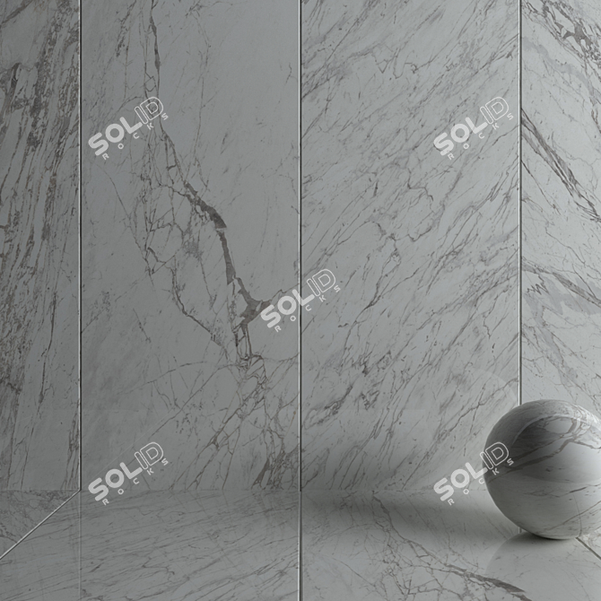 ATLAS MARVEL Statuario Select Wall Tiles 3D model image 3