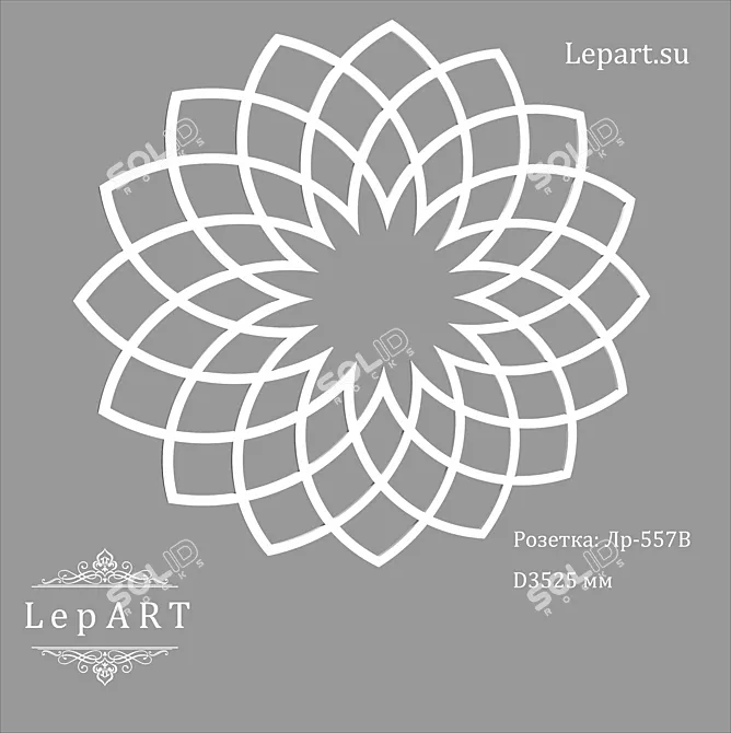 Lepart Socket: Versatile Interior and Exterior Decor 3D model image 1
