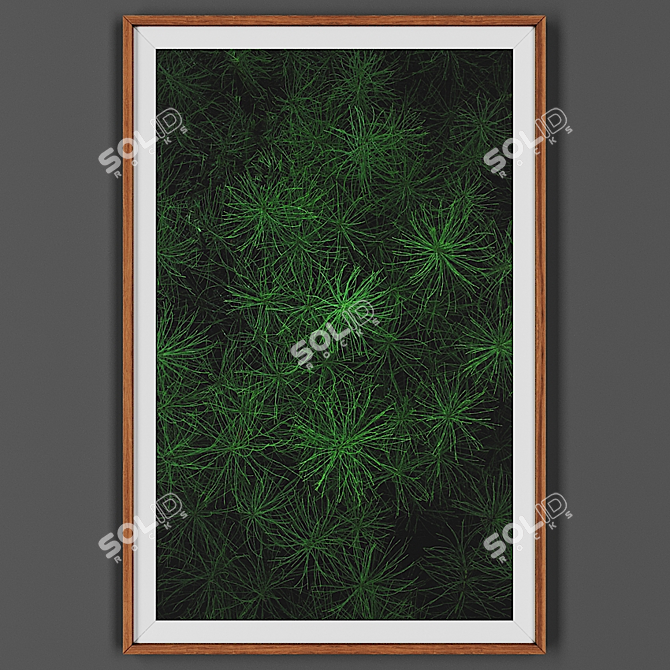 Wooden Framed Artwork 3D model image 1