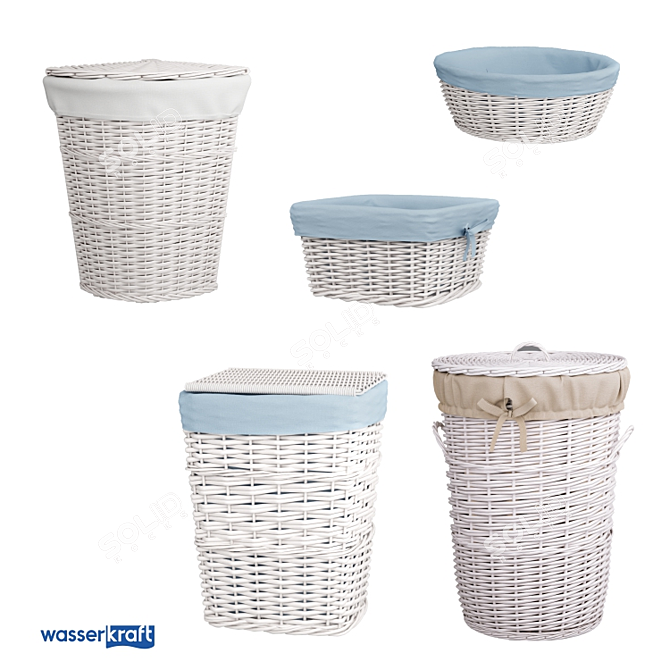 Bathroom Bliss Basket 3D model image 1