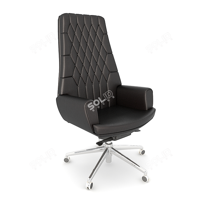 Elegant King Office Armchair | Stylish Design & Comfort 3D model image 1