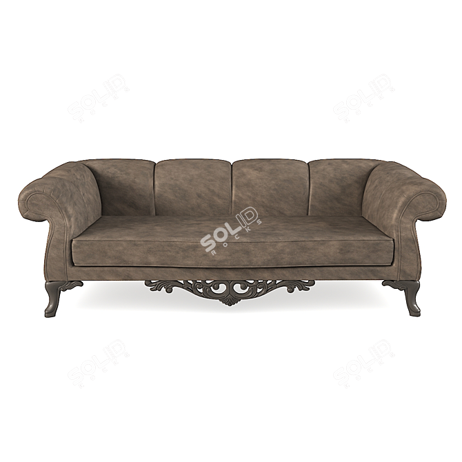 Modern Caprise Sofa with Texture & Vray Render - Designer Furniture 3D model image 2