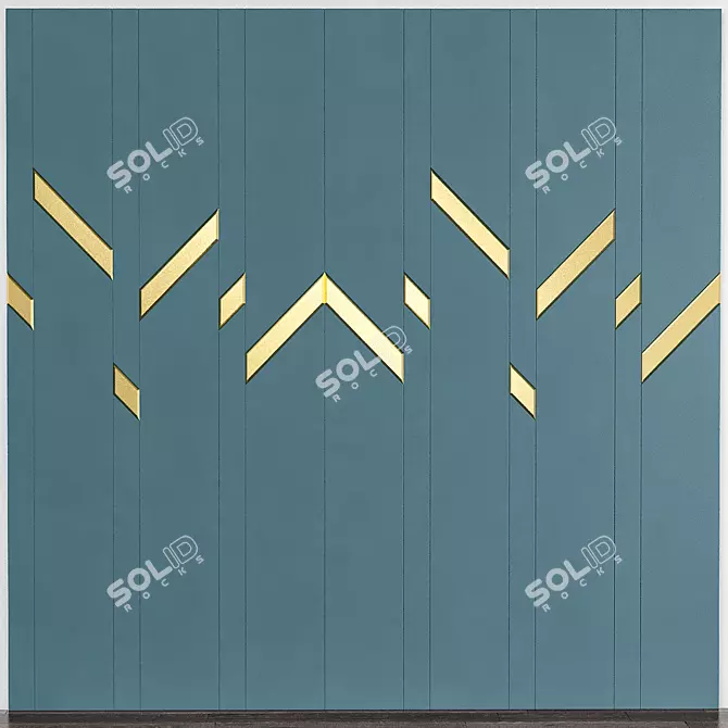 Modern 3D Wall Panel No. 9 3D model image 1