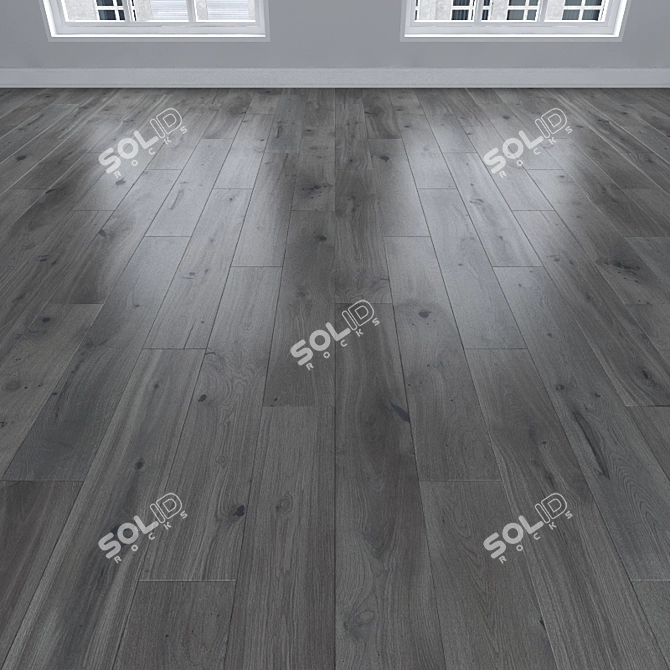 Gray Oak Parquet | Herringbone, Linear, Chevron 3D model image 1