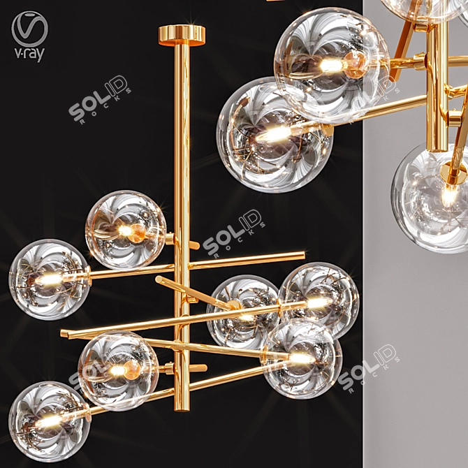 Bolle Pendant Lamp: Modern Elegance 3D model image 1