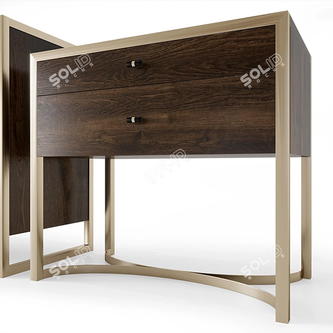 Meridien Collection: Stylish Bedroom Furniture 3D model image 2