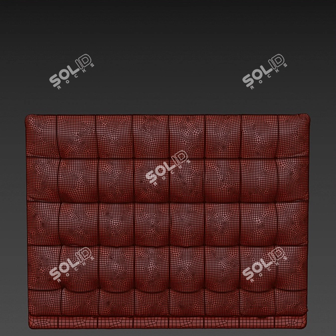 Andrew Martin Paxton Upholstered Headboard 3D model image 2
