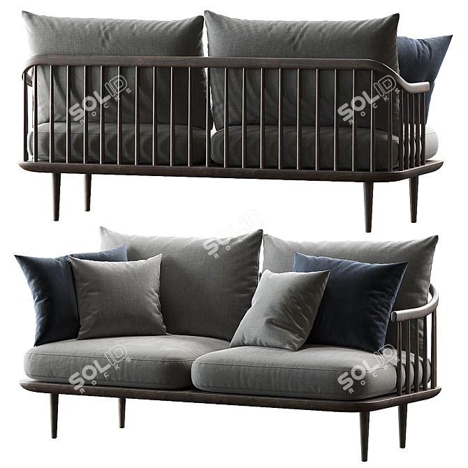 Fly & Tradition Sofa: Iconic Design 3D model image 1