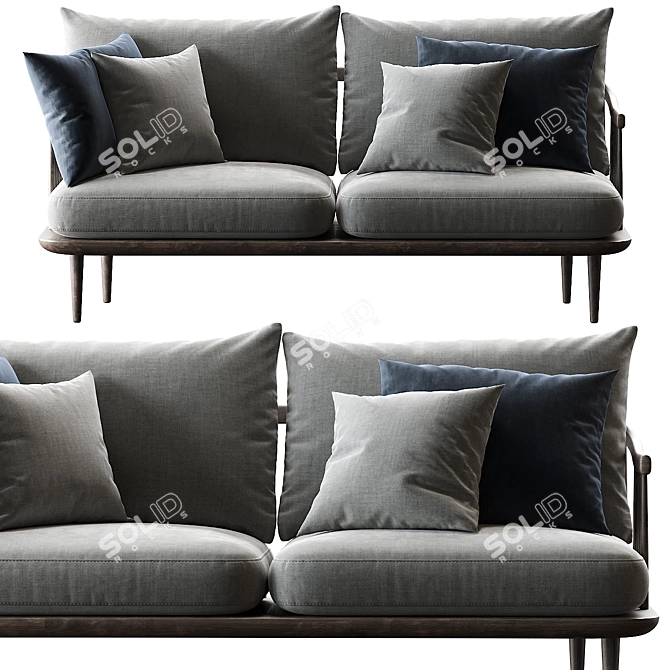 Fly & Tradition Sofa: Iconic Design 3D model image 2