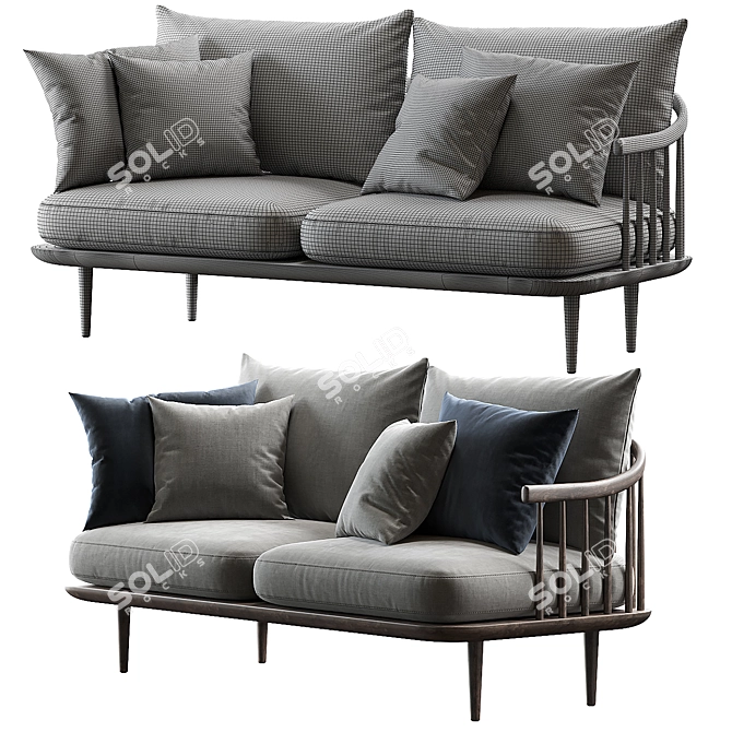 Fly & Tradition Sofa: Iconic Design 3D model image 3