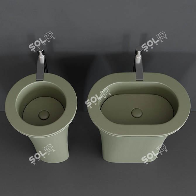 Karim Rashid Design | Amedeo Freestanding Washbasin 3D model image 2