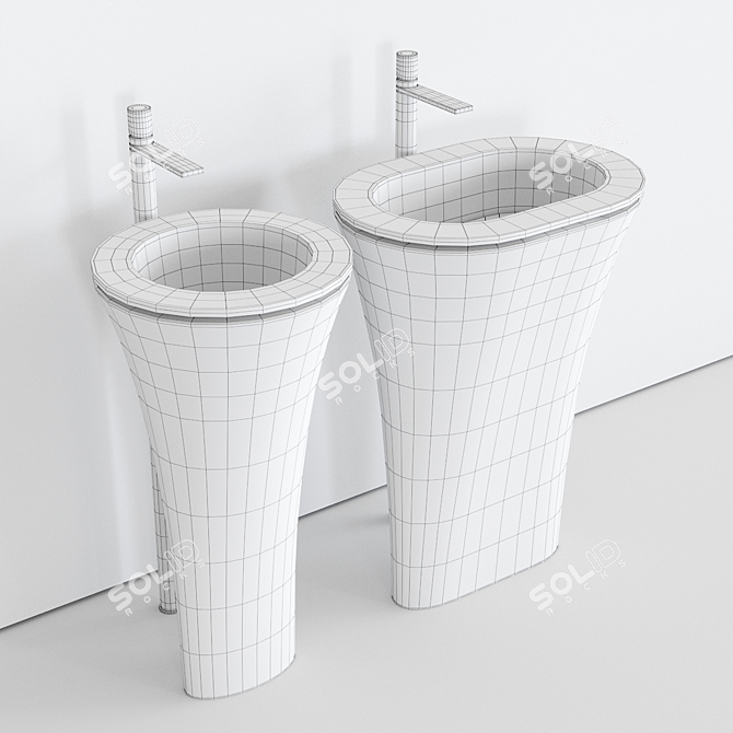 Karim Rashid Design | Amedeo Freestanding Washbasin 3D model image 3