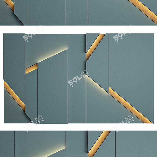 Versatile Wall Panel 34 3D model image 1