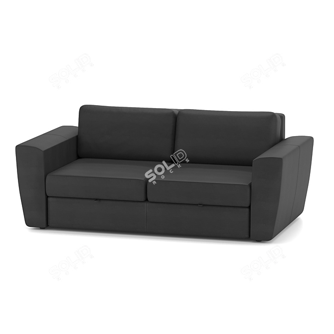 Modern 3-Seater Sofa - 187x100x89 cm 3D model image 1