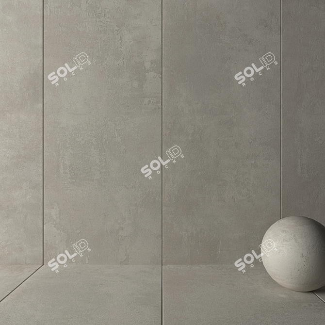 ATLAS Raw Pearl Wall Tiles 3D model image 2