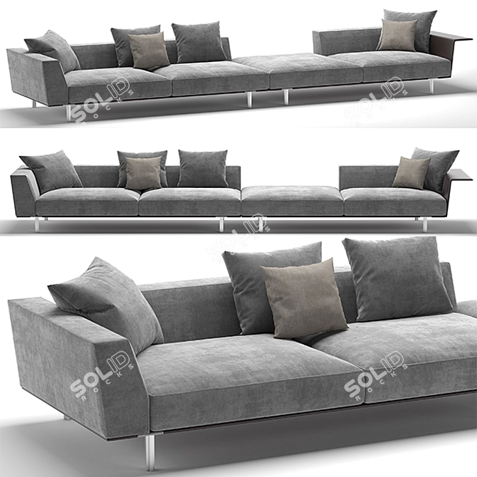 Gregor Modern Sofa | Sleek and Stylish Design 3D model image 1