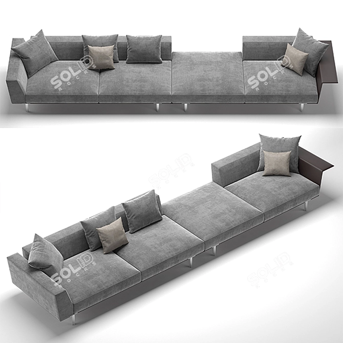 Gregor Modern Sofa | Sleek and Stylish Design 3D model image 2