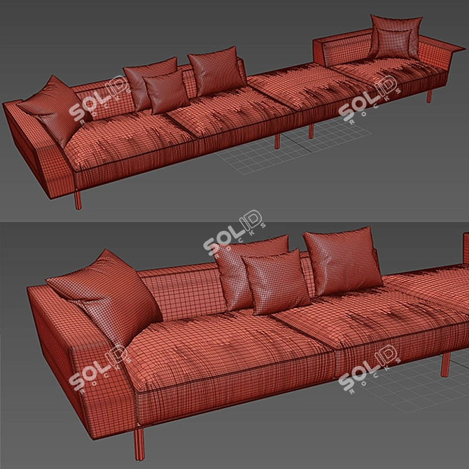 Gregor Modern Sofa | Sleek and Stylish Design 3D model image 3