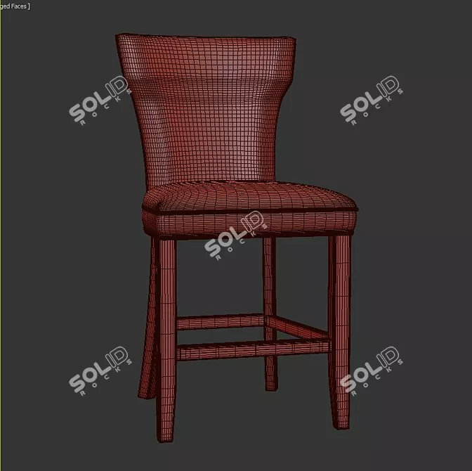 Elevate Your Experience: Modern Bar Stool 3D model image 3