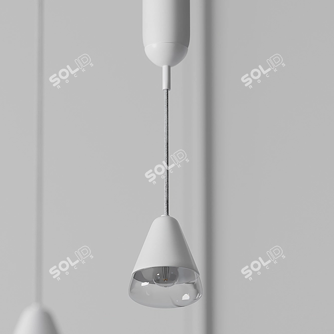 BROKIS Puro: Elegant Ceiling Spotlight 3D model image 3
