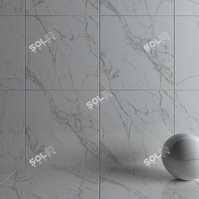  Marvel Calacatta Extra Wall Tiles 3D model image 3