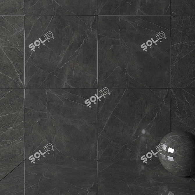 ATLAS Marvel Grey Stone Wall Tiles 3D model image 2