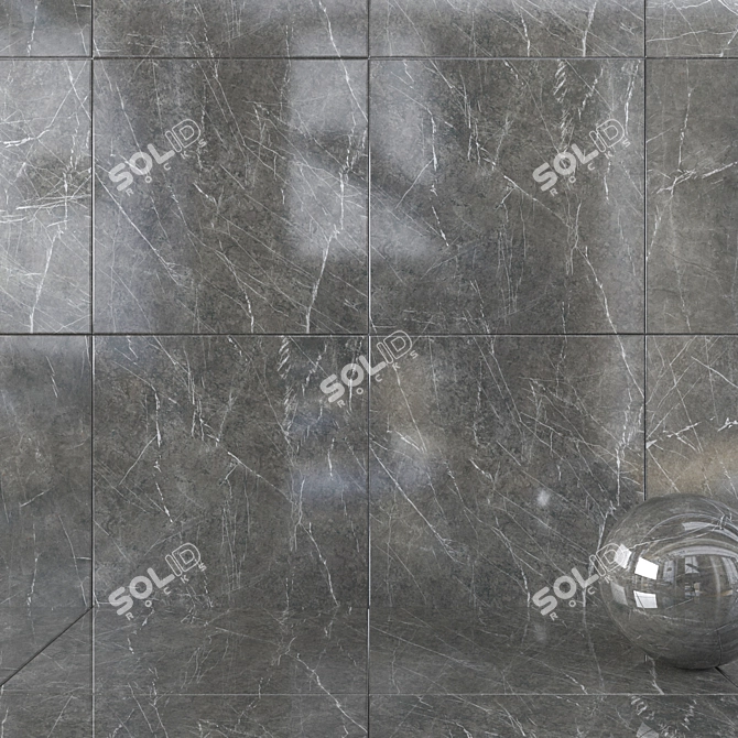 ATLAS Marvel Grey Stone Wall Tiles 3D model image 1