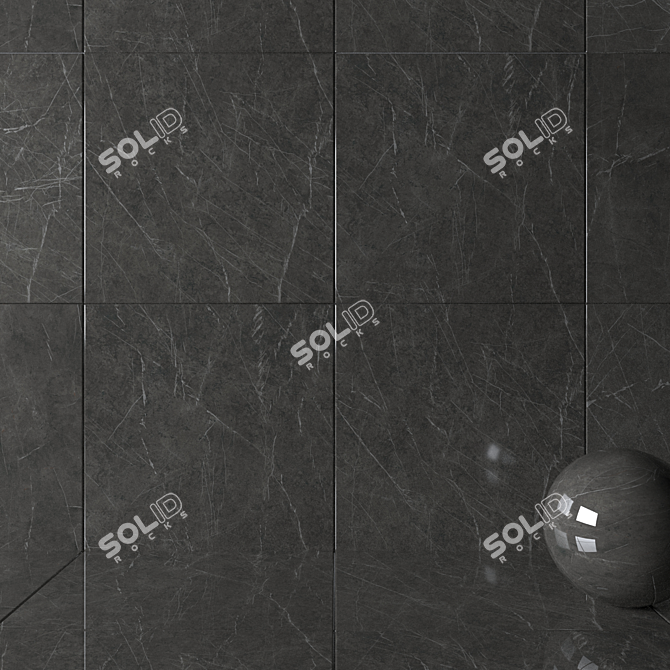 ATLAS Marvel Grey Stone Wall Tiles 3D model image 2