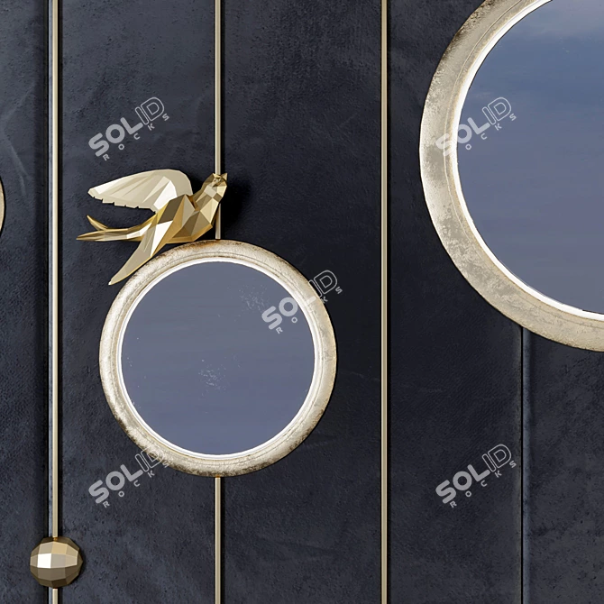 Bird-themed Decorative Panel BP2 3D model image 2