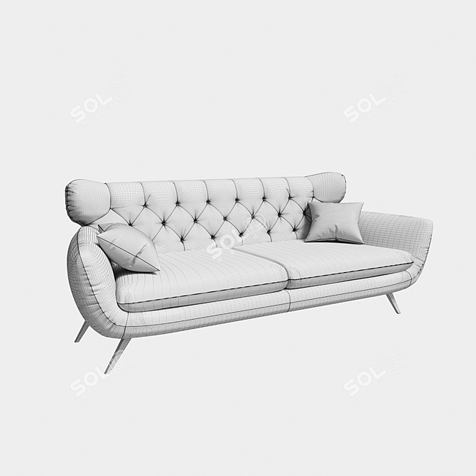 Sherwood Straight Sofa 3D model image 3