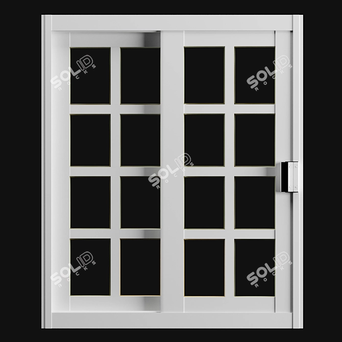 Elegance Square Window 3D model image 1