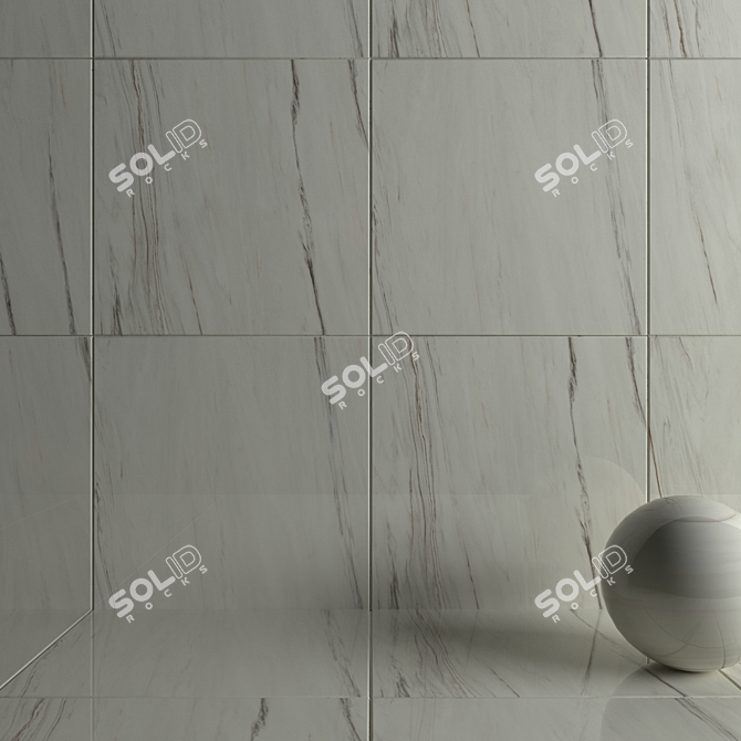 Dream Bianco Wall Tiles: High-Definition 4K Multi-Texture Set 3D model image 3