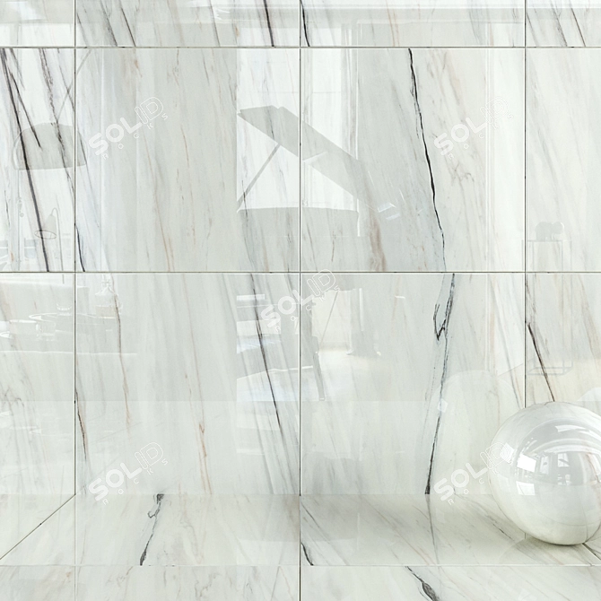 4K Dream Bianco Wall Tiles 3D model image 1