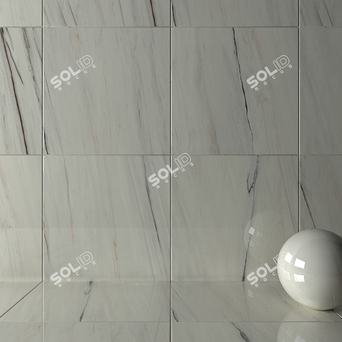 4K Dream Bianco Wall Tiles 3D model image 2