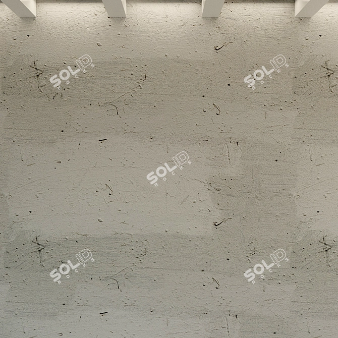 Title: Vintage Loft Concrete Wall 3D model image 3